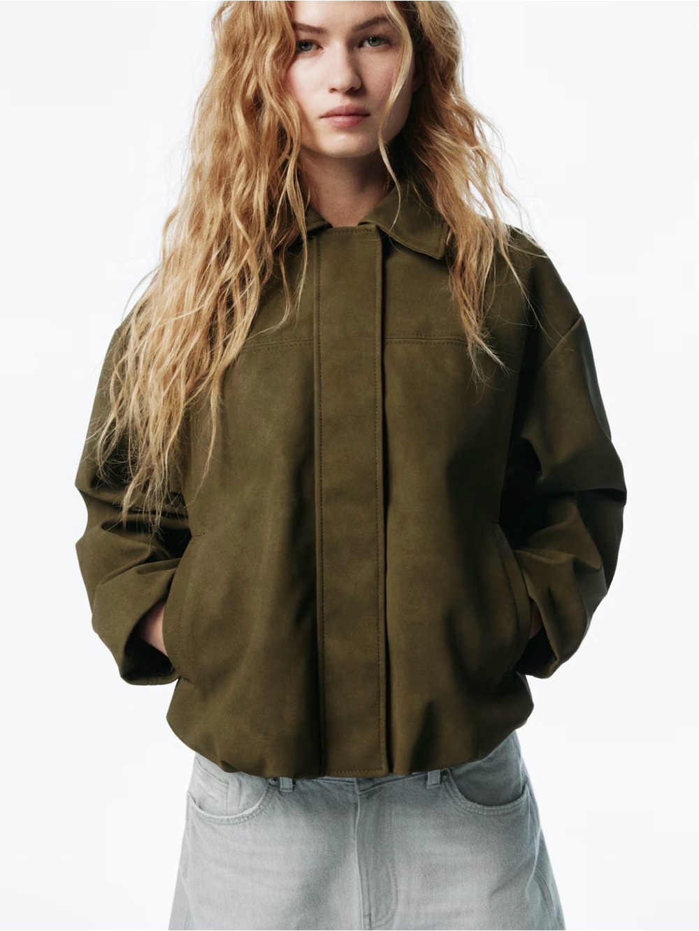 BOMBER JACKET WITH COLLAR